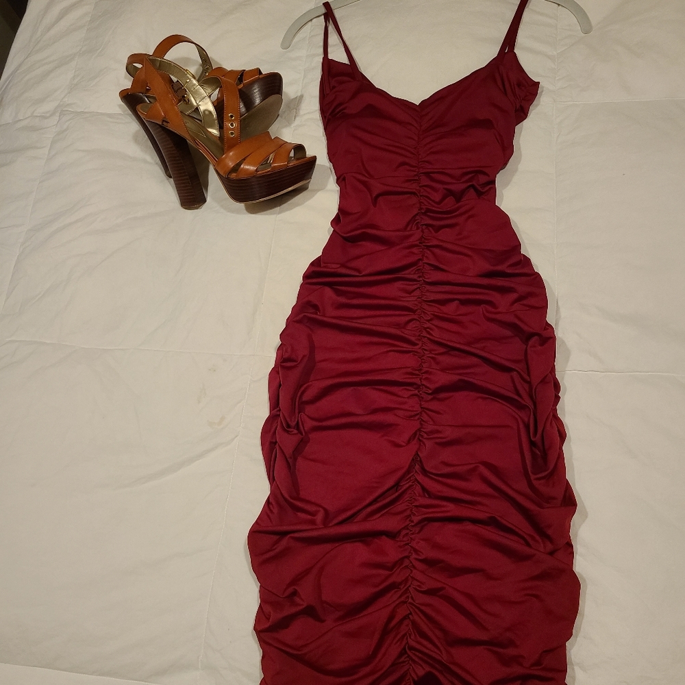 SHEIN RED DRESS